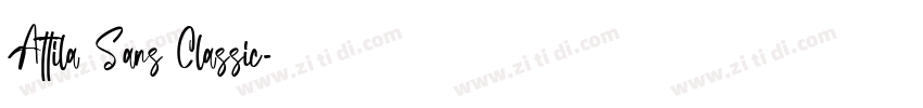 Attila Sans Classic字体转换